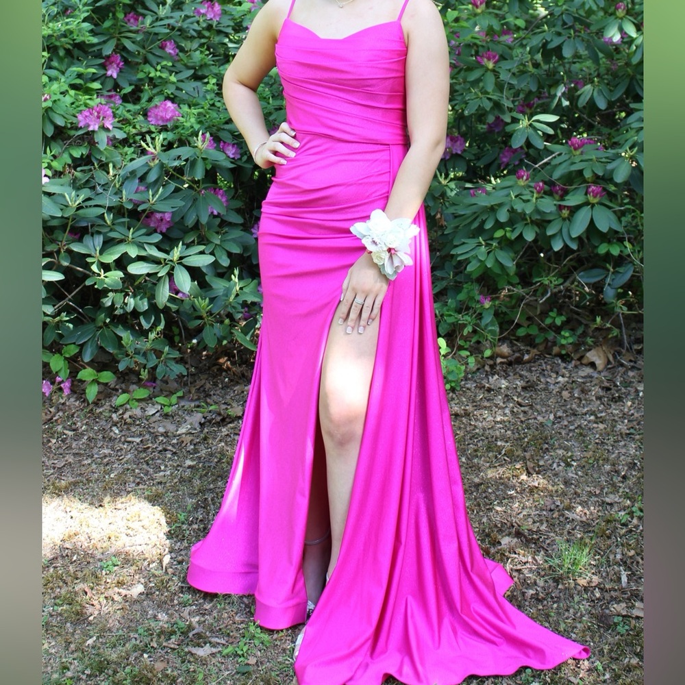 Elegant Pink Evening Gown